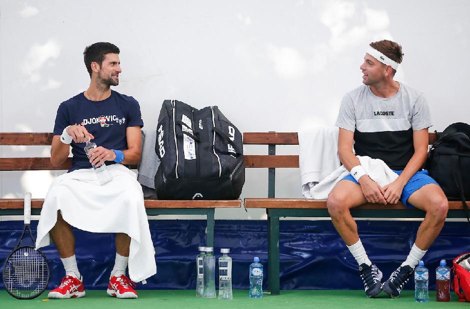 Novak Đoković i Filip Krajinović FOTO: Starsport 