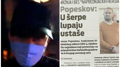 Pulen Jovanova tukao novinara, ljude zove ustašama