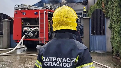 Požar u fabrici IMR u Rakovici