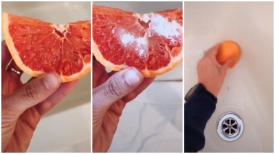 Za blistavu kadu: Ribanje GREJPFRUTOM (VIDEO)