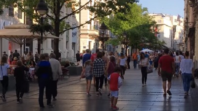 Požar u Knez Mihailovoj ulici (VIDEO)