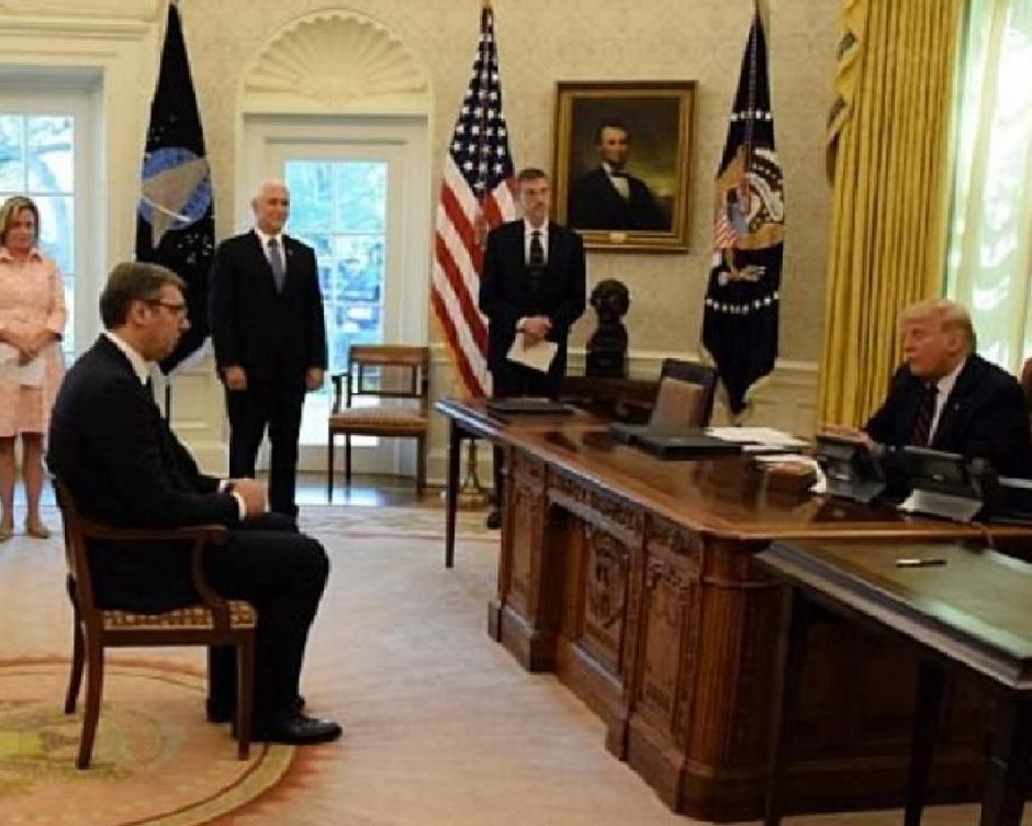 Vučić sa Donaldom Trampom u Beloj kući