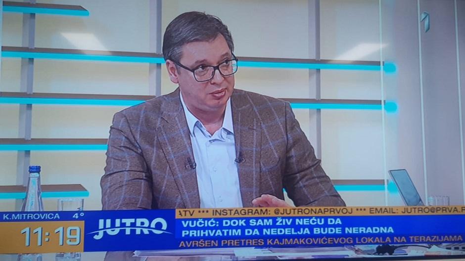 Aleksandar Vučić FOTO: Printscreen