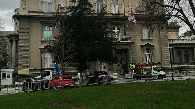 Protest bivših radnika PIK Zemun ispred Predsedništva
