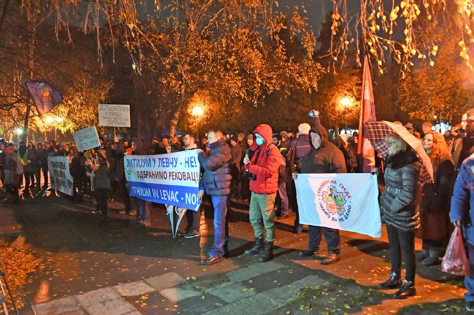 Protest u Jagodini protiv rudnika litijuma FOTO: ATA Images