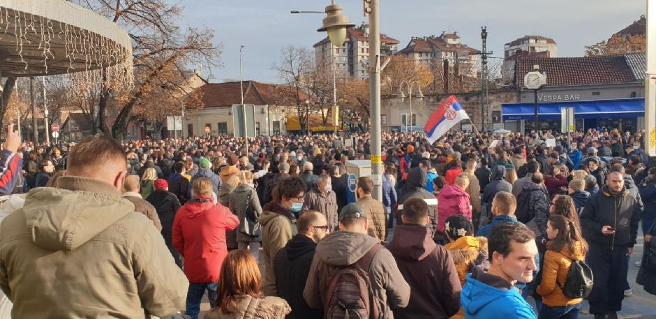 Protest u Nišu Foto: Printscreen