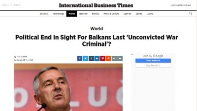 "Politički kraj poslednjeg 'neosuđenog ratnog zločinca' Balkana je na vidiku"