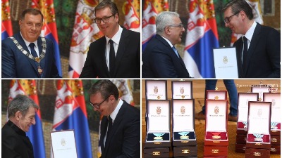 Vučić podelio odlikovanja svojim ortacima