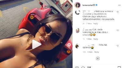 BAHATA S PREDUMIŠLJAJEM: Snima se kako pravi prekršaj i baš je briga (VIDEO)