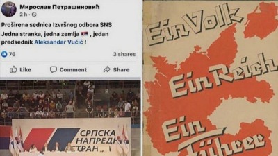 SNS funkcioner izjednačio Hitlera i Vučića!