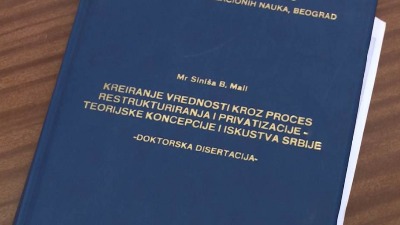Slučaj doktorata Malog nije završen, vraćen je na odlučivanje Slučaj doktorata Malog nije završen, vraćen je na odlučivanje