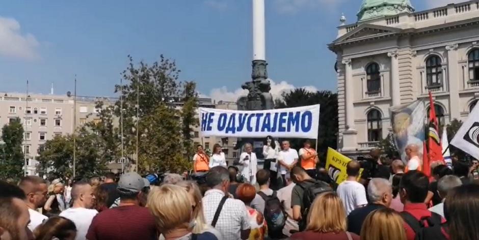 Protest prosvetnih radnika FOTO: Direktno.rs