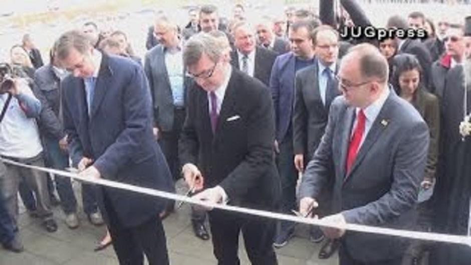Aleksandar Vučić je otvorio Geox FOTO: Printscreen