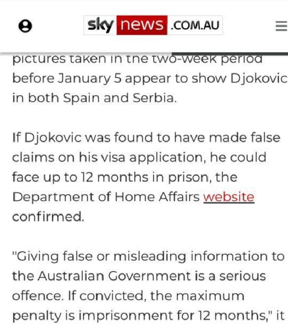 Novaku preti zatvor, prenosi Sky newsFOTO: Printscreen