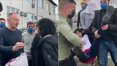 Čovek koji je pretio smrću Mariniki Tepić, došao u stranku da je progoni (VIDEO)