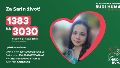 Pomozimo Sari Prljinčević 1383 na 3030