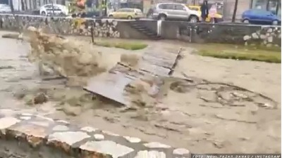 Frižider razvaljuje most u Novom Pazaru (VIDEO)