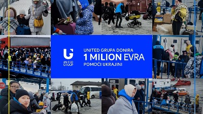 United Grupa donira milion evra pomoći Ukrajini
