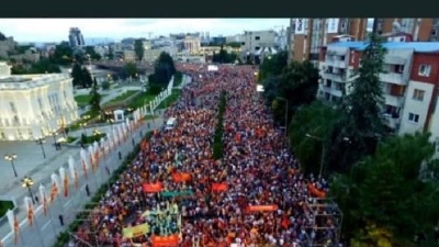Masovni protest opozicije u Makedoniji (VIDEO)