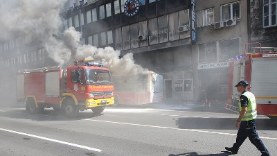 Požar u stanu u Žarkovu: Plamen izbio u kuhinji