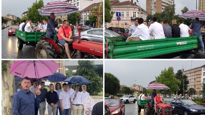 Originalno i van šablona: Traktorom na proslavu male mature (FOTO I VIDEO)