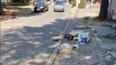 Rušio sve pred sobom: Autom napravio haos na Dušanovcu