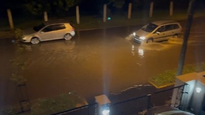 Jaka oluja i pljusak izazvali kolaps u Šapcu (VIDEO)