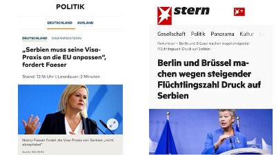 Glavni nemački mediji najavljuju mogućnost da se državljanima Srbije opet uvedu vize