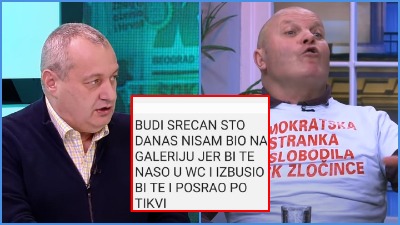 Vučićev "gost" sa terase pretio Milivojeviću: Našao bih te u WC-u i izbušio!