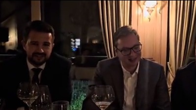 Ovo je KRINDŽ: Vučić, Milatović i Kovačevski u provodu (VIDEO)