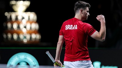 Mišo svoje odradio, čeka se Novak: Srbija - Italija 1:0