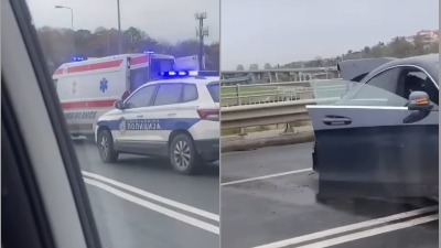 Most na Adi: Treća saobraćajna nesreća od jutros (VIDEO)