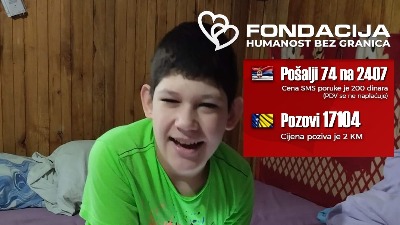 Pomozimo Stevanu slanjem 74 na 2407  