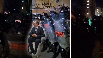 VUČIĆ KAO MIROTVORAC: Policija je reagovala minimalnom silom, ne onako kako bih ja voleo 