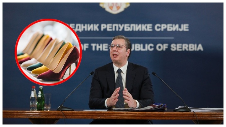 Vučić ponovo u cipelama čija cena ide preko 1.000 evra (VIDEO)