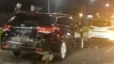 Lančani sudar tri vozila u Beogradu (VIDEO)
