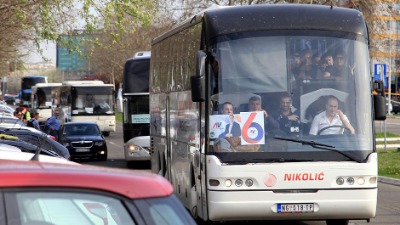 Autobusi iz Pančeva u četvrtak samo za SNS, građani neka se snalaze