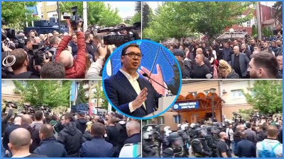 Šamar i zvižduci: Vučić više nema kontrolu nad Srbima sa KiM