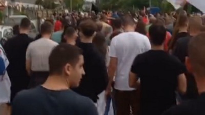 Protest podrške Srbima na KiM u Podgorici (VIDEO)