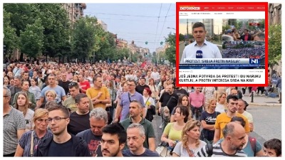 Informer vređa: Ljudi sa protesta za Kurtija i protiv Srba sa KiM