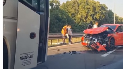 Lančani sudar kod Zmaja, troje povređeno (VIDEO)