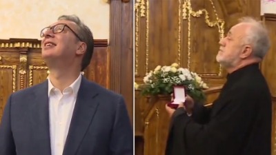 Kad je i Vučiću neprijatno od šlihtanja... (VIDEO)