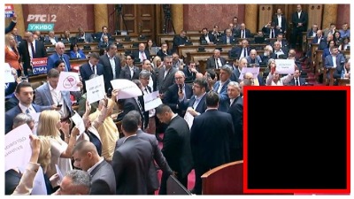 CENZURA Telekom ne da da se vidi blokada Skupštine (VIDEO)