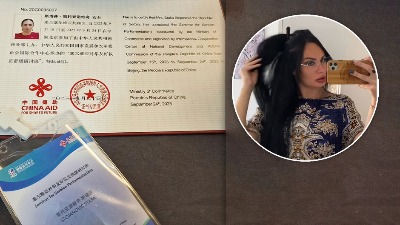 USPEŠNO "POLOŽILA" Selfi Staša se hvali papirom sa seminara iz Kine