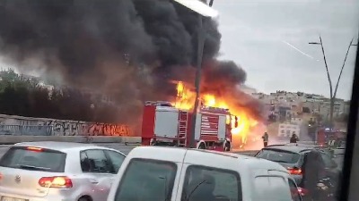 Požar u Nišu: Gusti dim nad gradom (FOTO)