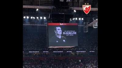 Minut ćutanja za Dejana Milojevića u Areni (VIDEO)