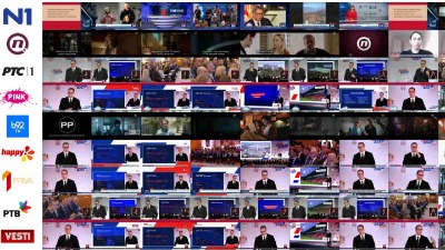 Vučić za mesec i po bio 32 puta na režimskim TV