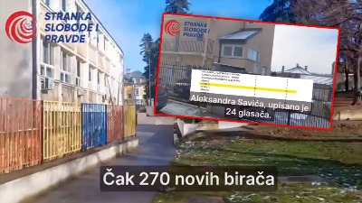 Novoupisanih 270 glasača, samo na adresi bivšeg čelnika opštine 24: Novi dokaz izborne krađe (VIDEO)