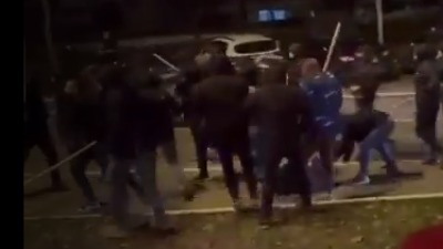 HAOS: Tuča, motke, štangle... Posle meča Partizan - Žalgiris (VIDEO)