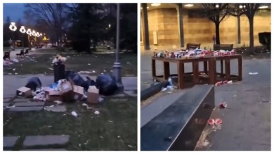 Poražavajuće scene: Ispred Hrama BRDO smeća (VIDEO)